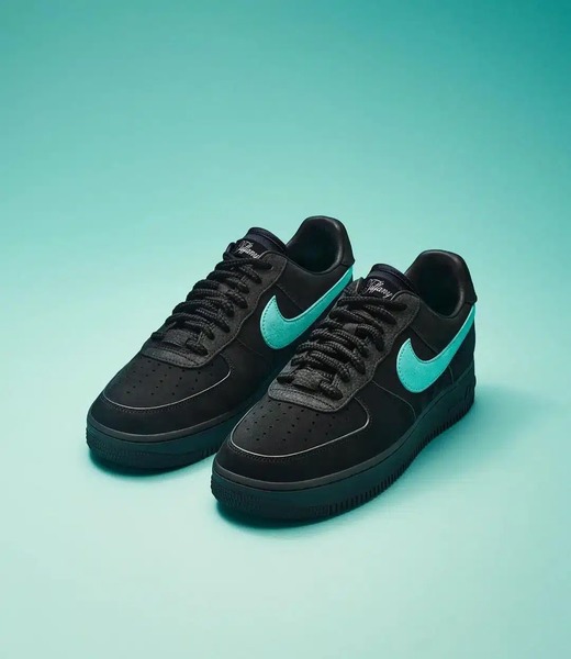 Nike×Tiffany Air Force 1 ブラック×アクア Nike Air Force 1 Low 